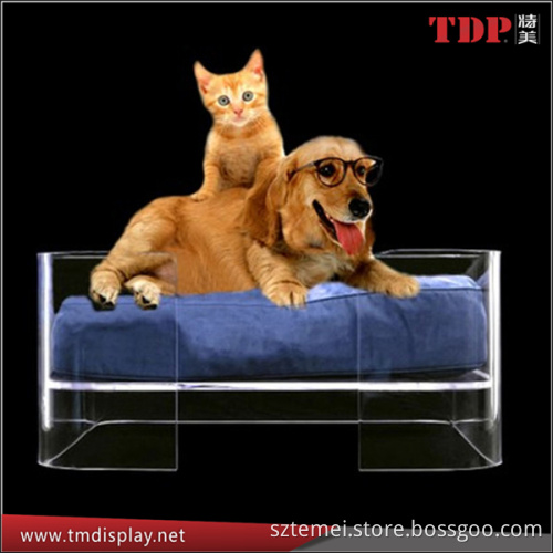 manufacturer luxury handmade plexiglass pet acrylic dog beds